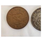 Lot of 2 Mexican 50 Centavos Coins (1961 and 1957)