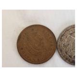 Lot of 2 Mexican 50 Centavos Coins (1961 and 1957)