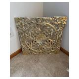 Vintage Handcrafted Floral Decorative Wall Panel