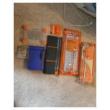 Large Collection of Paper Trimmers and Office Supplies