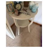 Elegant Two-Tier Side Table Contents not included