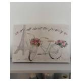 Decorative Wall Shelf with Assorted Home Decor Items