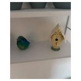 Decorative Wall Shelf with Assorted Home Decor Items