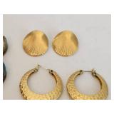 Collection of 5 Pairs of Vintage Earrings