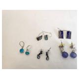 Collection of 5 Pairs of Fashion Earrings with Various Designs