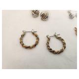 Collection of Assorted Earrings including Pearl and Hoop Designs