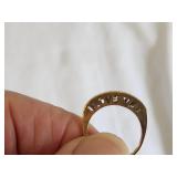 14K Gold Diamond-like Eternity Ring with 