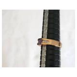 Gold Filled or Gold Plated Ring with Amethyst and Clear Stones