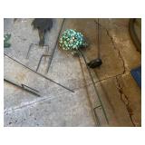 Collection of Garden Decor: Metal Sculptures and Solar Lanterns