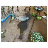 Collection of Garden Decor: Metal Sculptures and Solar Lanterns