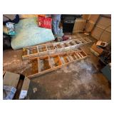 Set of 2 Kelle Handyman Ladders - Aluminum and Wooden