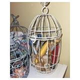 Set of 3 Decorative Birdcage Storage Pieces with Craft Supplies