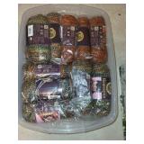 Large Lot of Assorted Yarn Skeins Including Homespun, Thick & Quick