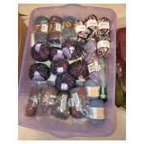 Large Lot of Assorted Yarn Skeins Including Homespun, Thick & Quick
