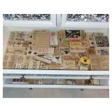 Collection of Rubber Stamps with Various Designs