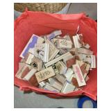 Collection of Rubber Stamps with Various Designs