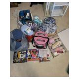 Lot of Crochet Supplies and Craft Kits Including Yarn and Books