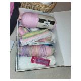 Lot of Crochet Supplies and Craft Kits Including Yarn and Books