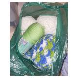 Lot of Crochet Supplies and Craft Kits Including Yarn and Books