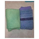 Collection of 3 Handwoven Afghans in Various Colors