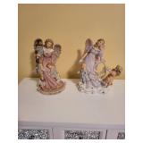 Set of 2 Angelic Figurines from The Gift Series 2001, 2002