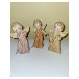 Collection of 6 Porcelain Angel Figurines with Musical Themes