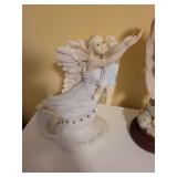 Set of 3 Angel Figurines and Bust