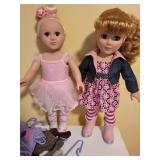 Set of 2 Fashion Dolls with Assorted Outfits