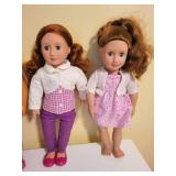 Set of 4 Stylish 18-Inch Dolls with Assorted Outfits