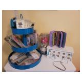 Crafting Supplies Set with Stamps, Ribbons, and Colored Pencils