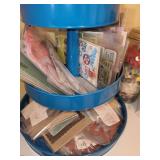 Crafting Supplies Set with Stamps, Ribbons, and Colored Pencils