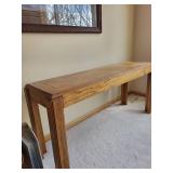 Solid Wood Console Table with Rustic Finish