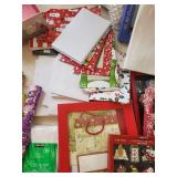 Bulk Lot of Holiday Gift Wrapping Essentials and Christmas CDs