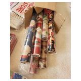 Bulk Lot of Holiday Gift Wrapping Essentials and Christmas CDs