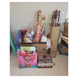 Bulk Lot of Holiday Gift Wrapping Essentials and Christmas CDs