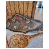 Set of 8 Hand-Painted Norwegian Folk Art Decorative Items