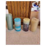 Decorative Candle and Glass Ornament Set