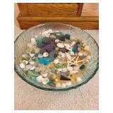 Beach-Themed Glass Decor Collection with Vases and Bowls