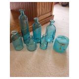 Beach-Themed Glass Decor Collection with Vases and Bowls