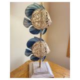 Coastal Design Table Lamp with Fish Motif