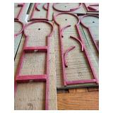 Vintage miniature wooden golf course