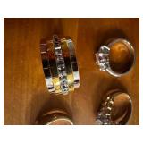 Collection of 5 Assorted Rings Including Gemstone and Diamond Designs