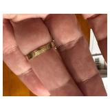 14k Gold Ring with Large Oval Gemstone