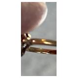 10K Gold Ring with Possibly Citrine Gemstone - Size 6