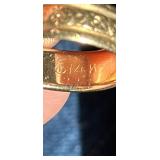 14k Gold Floral Band Ring