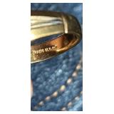 10K Magic Glo Gold Ring with Possibly a Brown or Grey Sapphire and Diamond Accents