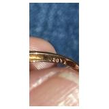 14K Gold Diamond-like Eternity Ring with 
