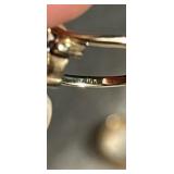 Gold Ring with Dark Stone