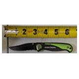 3 Foldable Pocket Knives - (1) Blue - 3CR13 Steel Blade (1) Sheriff Knife (1) John Deere Knife (View Photos)