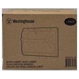 Westinghouse |1 Pack - Intelligent 1000 Lumen Solar LED Wall / Fence Light - Dual Motion Sensor